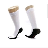 Soft, calf-length women's thumb socks. Muslim women's thumb socks. Women's work socks with thumbs. L