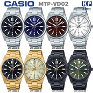 Casio นาฬิกาข้อมือผู้ชาย สายสแตนเลส รุ่น MTP-VD02 ของแท้ประกันศูนย์ CMG