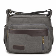 SM กระเป๋าผ้าแคนวาสแบบสะพายไหล่ สำหรับสุภาพบุรุษ รุ่น M17-001 สไตล์เกาหลี MBJ-0620 จาก ร้าน Smart Ch