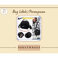 Nike mini square sling bags women men canvas shoulder bag handbag casual bag beg silang unisex cross
