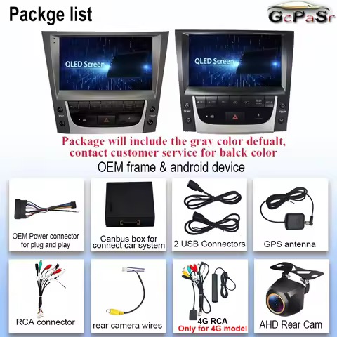 Android 15 Car Radio Wireless Carplay For Lexus GS300 S190 GS350 GS400 GS430 GS450h GS460 GS 300 III