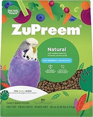 ZuPreem Natural Bird Food, Bird Feed Pellets for Parakeets, Budgies, Parrotlets, & Doves, ZuPreem Co