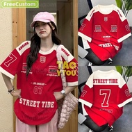 [FREE CUSTOM] BAJU JERSEY PEREMPUAN NUMBER 7 DRY T-SHIRT STANDARD SUBLIMATION JERSEY CUSTOM NAME BAJ