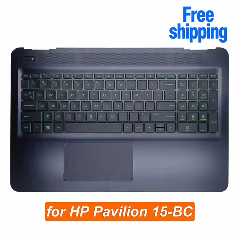 L22937-001 Palmrest Upper Case w/ Keyboard Touchpad For HP Pavilion 15-BC Laptop Top Case with Keybo