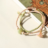 【森系 花語】手繩原創設計編織手環/夏日清涼送閨蜜禮物手鏈