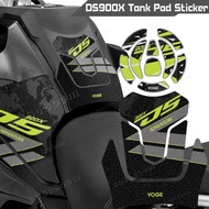 Motorcycle Frosted Fuel Tank Side Pad Guard Cap Sticker Set Decals Waterproof For VOGE Valico DS900X