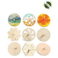 [DIY CRAFT] Unfinished Wooden Spinning Toy Painting Craft & Diy