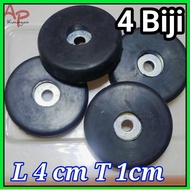 1 set of rubber feet for 4cm power speaker box, 1cm high per set