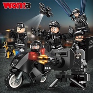 Prepare Assemble Toys with Explosion-Proof Police Building Blocks Minifigures Flying Tigers SWAT SWAT Army