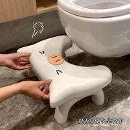 BW88/ LZJVNursing Foot Stool Cute Folding Small Stool Office Toilet Seat Foot-Stepping Bathroom Toilet Low Stool Househo