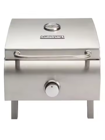 Cuisinart 1 Burner Silver Propane Portable Gas Grill