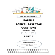 [Topical - Chemistry] CAIE A2 Level Chemistry Past Year Papers
