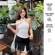 Áo yếm hở lưng thiết kế cổ cà vạt  | CARA TOP - CLÉLIE