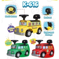 CHILDREN'S PUSH CAR TOY SCHOOL BUS/TOLCAR CHILDREN K616 COCOMELON/ Children's Car Toy Tolocar
