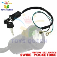2 Wire Ignition Key Switch For Mini Dirt Pocket Bike Kids ATV Quad Go Kart Cart Moto