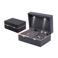 Wedding Engagement High-end Gold Three Gold Jewelry Box Storage Box Bride Dowry Four Gold Hardware B
