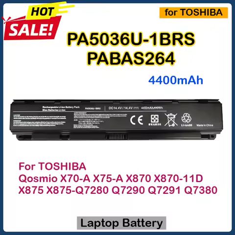 PABAS264 PA5036U-1BRS Laptop Battery for TOSHIBA Qosmio X70-A X75-A X870 X870-11D X875 X875-Q7280 Q7