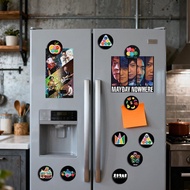 Black Background May Day Concert Support Gift Crystal Glass Patch Soft Magnetic Refrigerator Sticker