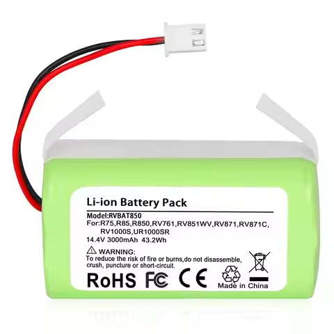 JYJZPB For Shark Vacuum Cleaner Battery 3.0Ah RVBAT850 Battery for Shark Ion Robot RV1001AE R75 R85 