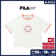FILA เสื้อครอปผู้หญิง FILA X SMILEY รุ่น FW2RSF4S03F - WHITE