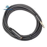 1/4 TRS 6.35MM Male to 6.35MM Female Stereo Extension Cable Gold Plated Headphone Extension Cable Co