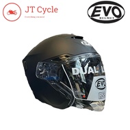 Evo RS9 Matt Black PSB Approved Motorcycle Open Face Helmet