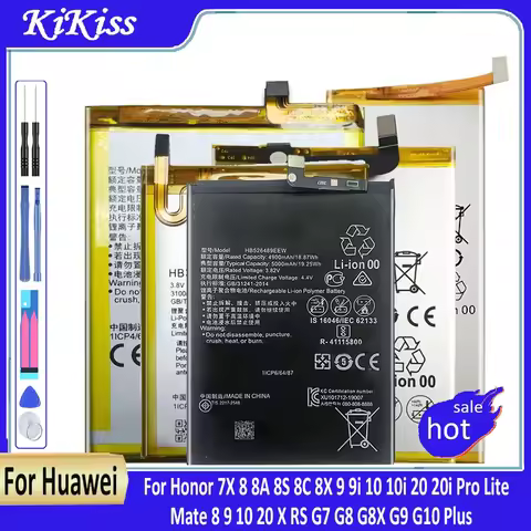 Battery For Huawei Honor 7X 8 8A 8S 8C 8X 9 9i 10 10i 20 20i Pro Lite STF-L09 STF-AL10/Mate 8 9 10 2