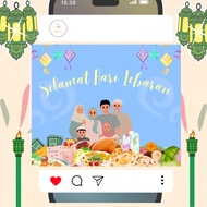 KAD RAYA DIGITAL/VIDEO KAD RAYA (HD) PELBAGAI DESIGN  PILIH GAMBAR, LAGU & UCAPAN
