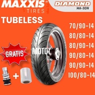 Uk-12 (2025 Free iron valve) Maxxis Diamond MA-3DN Tire - Tubeless (70/90 - 80/90 - 90/90 - 80/80 - 