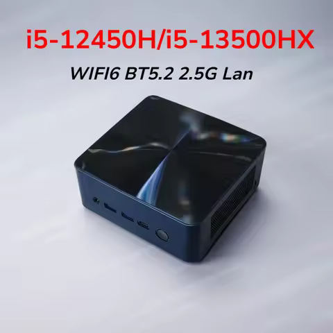 BitPC i5-12450H/i5-13500HX Mini PC DDR4 3200MHz NVMe PCIe3.0 Windows 11 Pro 2.5G LAN WiFi6 BT5.2 Des