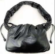 ALEXANDER WANG RYAN PUFF SMALL LEATHER SHOULDER BAG with DRAWSTRINGS Colour BLACK BRAND ID 2O423KO8L