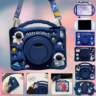 3D Astronaut Pop it Push Kids Case For iPad Mini Air 6 M2 M4 M5 2025 2024 9.7 2017/2018 Pro 10.5 10.