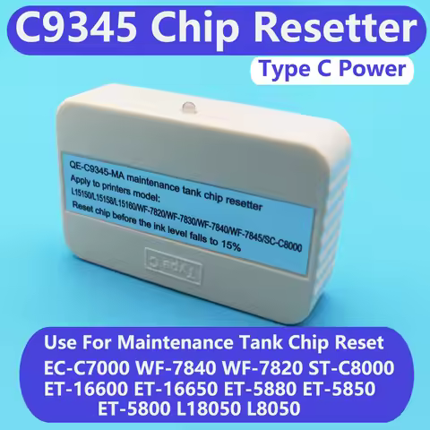 Chips C9345 Chip Resetter For Epson L18050 L8050 WF-7830 7840 7820 7845 C8000 C58000 C7000 ET-5850 E