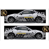 K415 GT86 Racing Body Stripes Vinyl Stickers