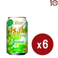 朝日 Asahi CLEAR 獨特的「明亮收尾」釀造工藝 啤酒 (罐裝) 6x350毫升 #1R8J9