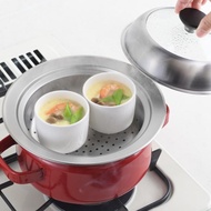 お鍋用蒸し器 18〜20cm用 ガラス蓋付き 日本製 （ 蒸し器 ステンレス 蒸しプレート ドーム型 蓋付き ）