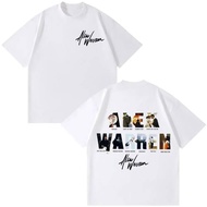 Loose Casual Oversized Fashion T-shirts Singer Alex Warren 2026 Tour Print T-shirts