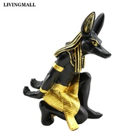 Livingmall Resin Egypt Anubis God Wine Rack Figurine  Holder Animal Interior Table Decor Kitchen Liv