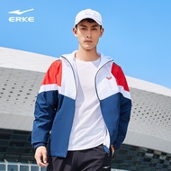 Hongxing Erke 2023 new windbreaker men's new windproof sports casual jacket versatile jacket hooded 