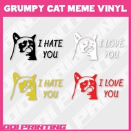 GRUMPY CAT Cute Kuching Meme Vinyl sticker oracal Cutting Cat Sticker For Car Motorcycle Accessories