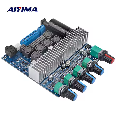 AIYIMA TPA3116 Subwoofer Amplifier Board TPA3116D2 2.1 Power Audio Amplifier 50Wx2+100W Bass Amplifi