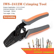 IWS-2412M/IWS-2820M Crimping Tools for JAM Molex Tyco JST Terminal and Connector Multi-function wire Stripper Cable Cutt