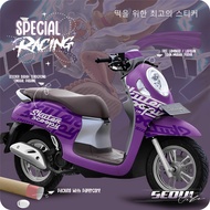 Decal stiker scoopy new 2015 - 2022 One piece gear 5 Full Body aksesoris emblem logo cutting stripi