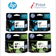 HP 67 / 67 XL BLACK AND COLOR INK CARTRIDGE [ 100% ORIGINAL ]
