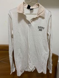 美國DKNY寬大休閒polo衫.簡約有型古著