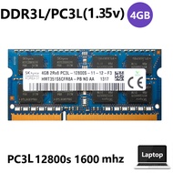 For SK Hynix 4GB 2Rx8 PC3L-12800s 1.35V(low voltage) DDR3L 1600mhz  Laptop RAM Notebook Memory