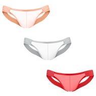 CMENIN ADANNU กางเกงชั้นในชายแบบจีสตริงและกางเกงชั้นในชายคอตตอนแฟชั่น 3 ชิ้น ทรงสะโพก กางเกงชั้นในชา