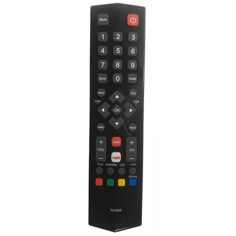 RC200 Remote Control TV Controller Replacement for TCL YouTube Smart TV