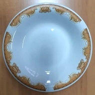 Siap Kirim Piring kramik motif mahkota isi 12 pcs/ 1 lusin Promo