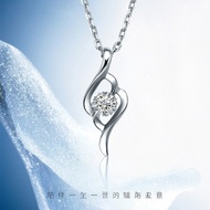 Pt950 Platinum Necklace 18K White Gold Clavicle Chain Gold-Plated Set Chain Necklace Slim Necklace B